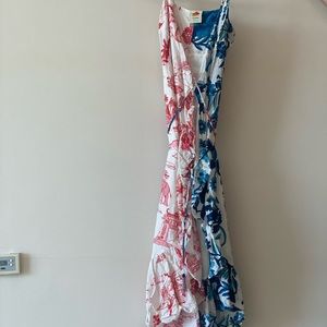 FARM Rio Dual Print Wrap Dress
